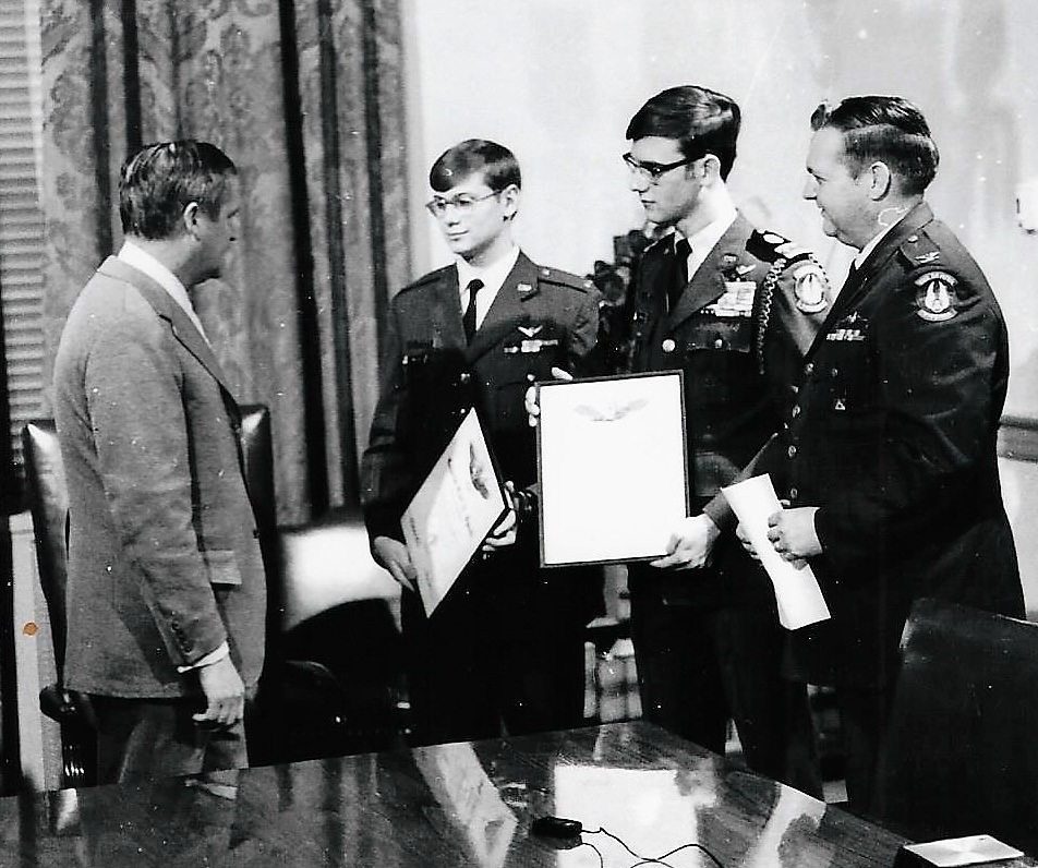 Spaatz Award Presentation 1973 by Gov. A. Linwood Holton.jpeg